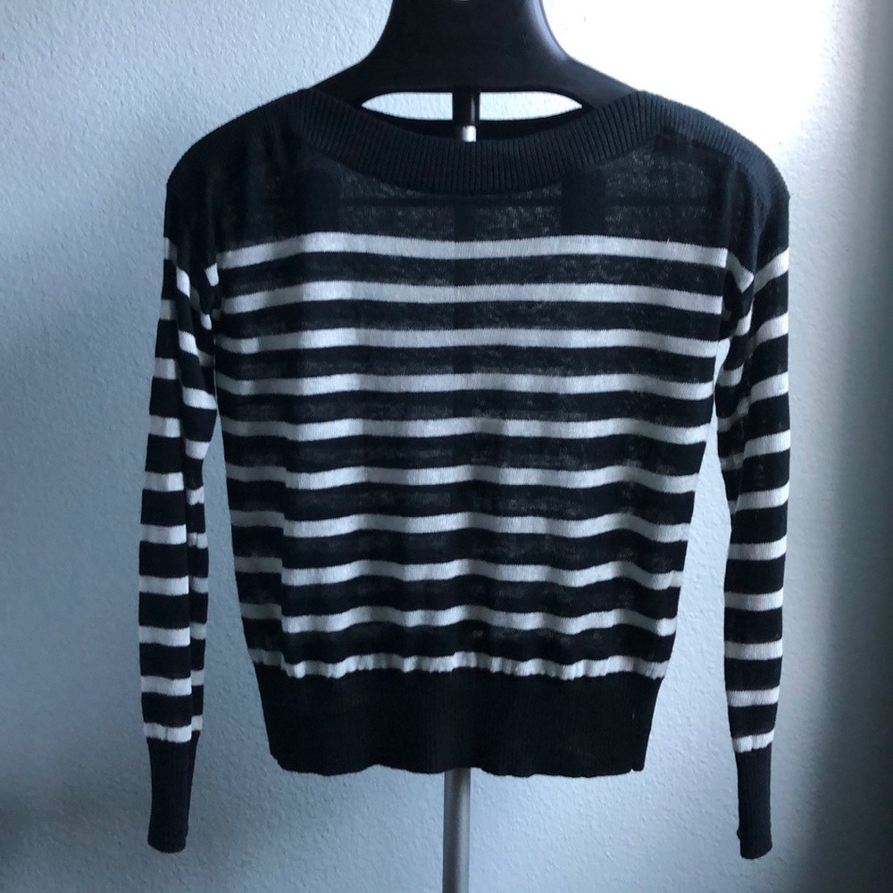 Banana Republic women’s long sleeve pullover striped sweater size XS